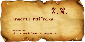 Knechtl Mónika névjegykártya
